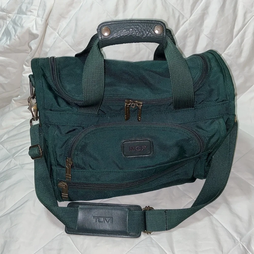 Tumi ballistic dark green weekender Duffel Bag
